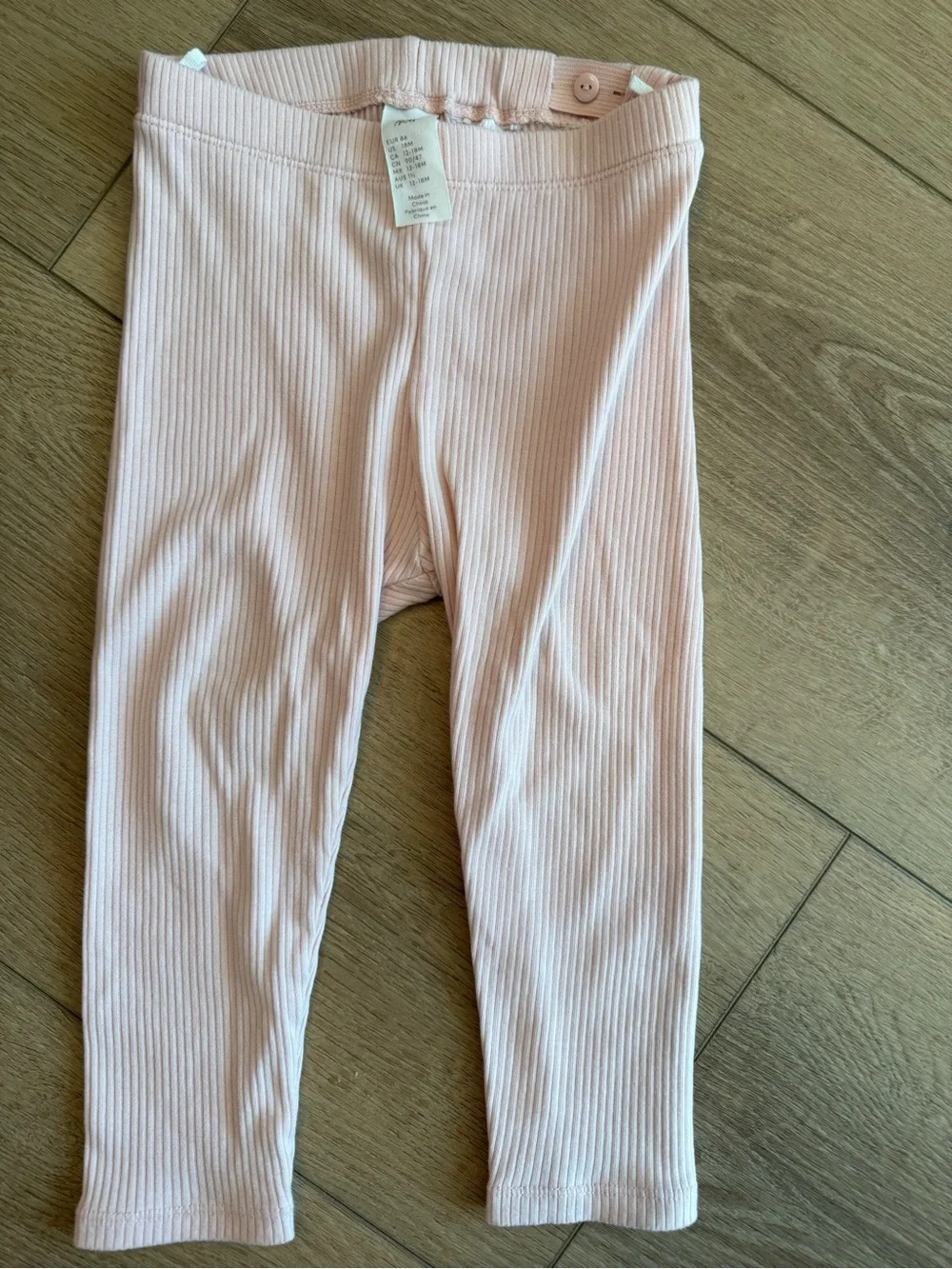H&M Baby Pink Fleece Top & Leggings Set